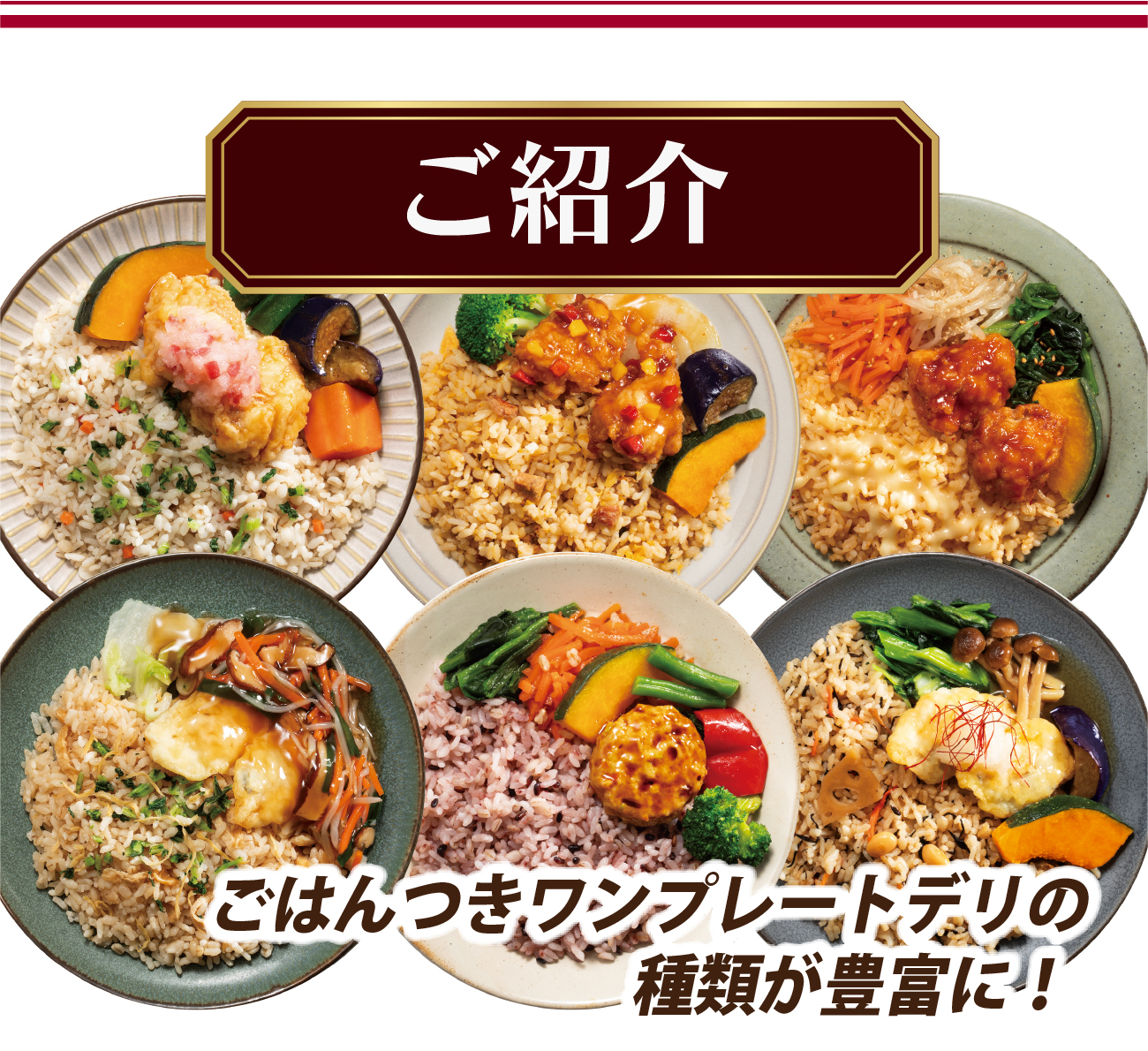 冷凍ワンプレート　ごはんつきがワンプレートデリの種類が豊富に！
